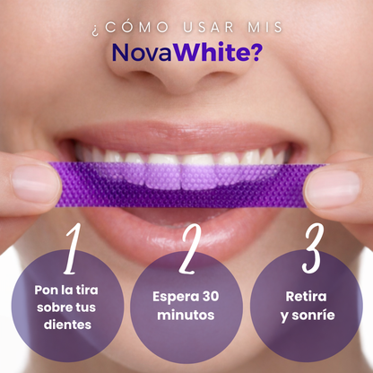 NovaWhite Strips by VELORA ★ Tus dientes más brillantes que nunca