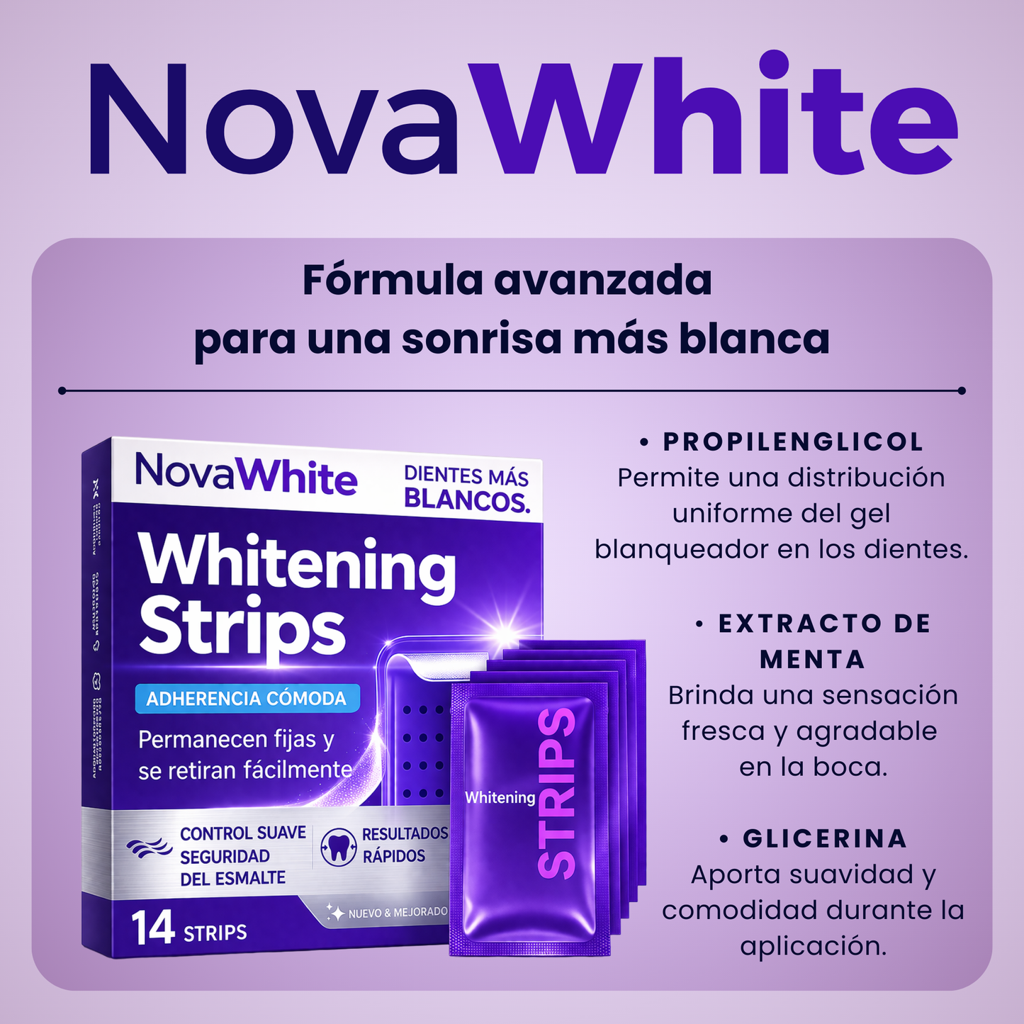 NovaWhite Strips by VELORA ★ Tus dientes más brillantes que nunca